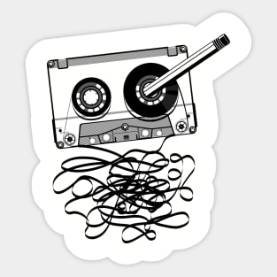 Retro audio cassette Sticker